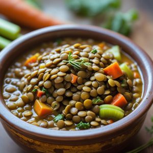 خوراک عدسی قهوه دورهمی