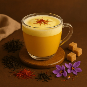لاته زعفران قهوه دورهمی